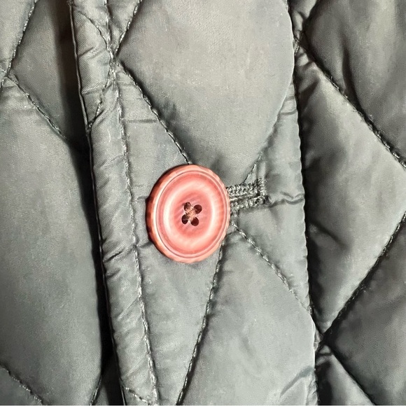 TASSO ELBA Quilted Lightweight Button Down Jacket in Olive Green Size Medium - Picture 7 of 8